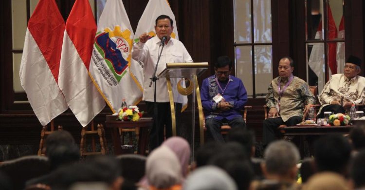 Belum Temukan Pasangan, Prabowo Menanti Sinyal Dari Jokowi Foto : Ist