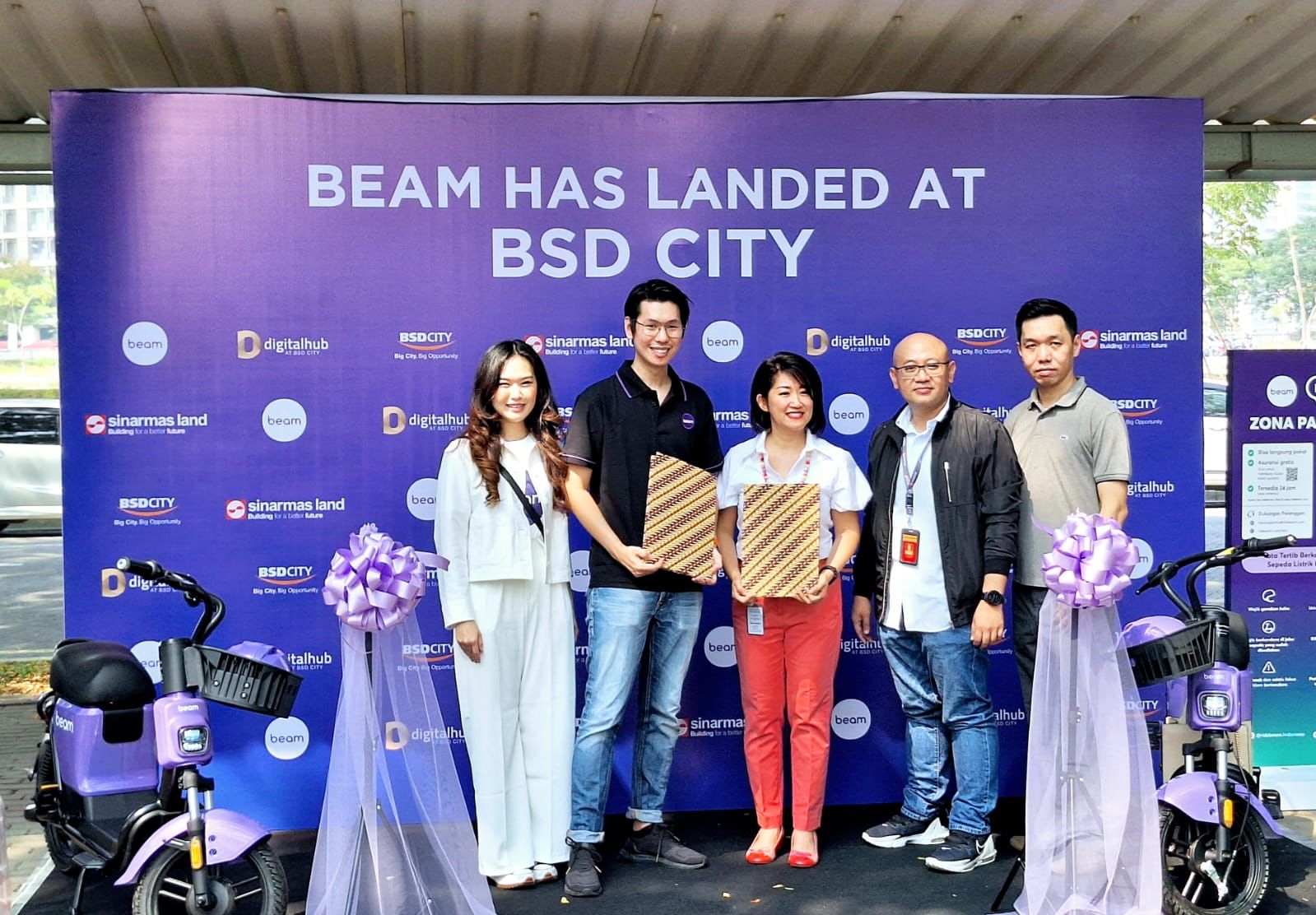 Bersama Sinar Mas Land, Beam Mobility Hadirkan Armada Ramah Lingkungan Berbasis Aplikasi di BSD City Foto : Ist