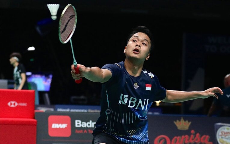 Ginting Tembus 8 Besar Denmark Open 2023 Foto : Ist