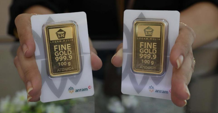 Harga Emas Dibanderol Rp 1.053.000 Per Gram Foto : Ist