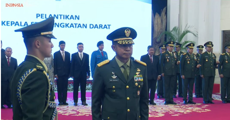 Jenderal Agus Resmi Jadi KSAD, Gantikan Dudung Abdurachman Foto : Ist