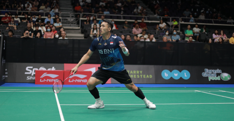 Jojo Dan Ginting Pagi Ini Mulai Beraksi Tunggal putra Indonesia Jojo. Foto : Ist