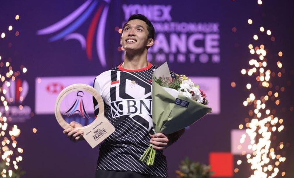 Jonatan Christie Naik ke Peringkat 4 Dunia Versi BWF! Foto : Ist