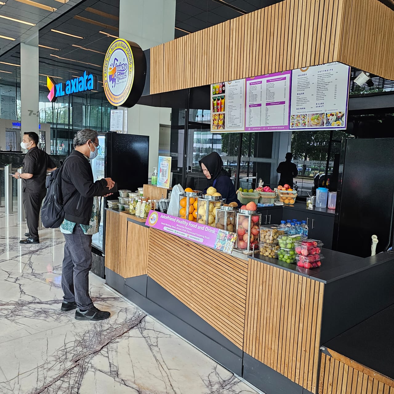 Juicefriend Buka Gerai di Merial Tower RS Pelni dan Kantor XL Axiata Tower Jakarta Gerai Juicefriend.(Istimewa)