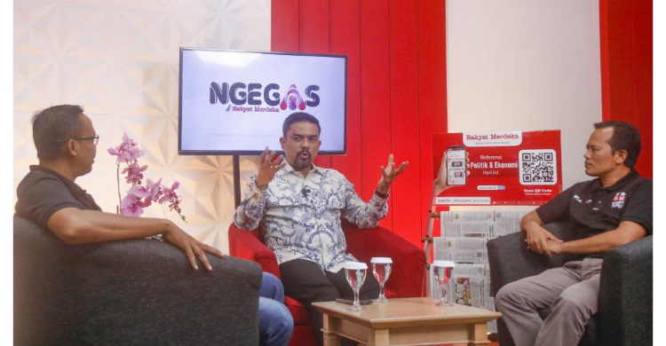 Ketua Bappilu Golkar Maman Abdurrahman di Podcast RM Foto : RM