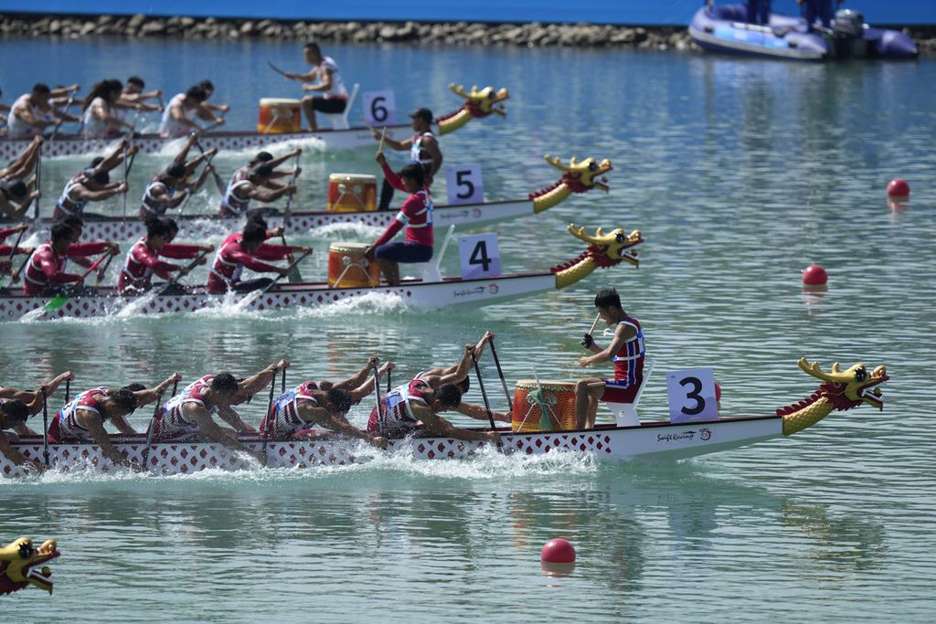 Menang Dramatis! Indonesia Rebut Emas Dragon Boat Foto : Ist