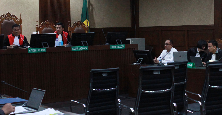 Suasana sidang Rafael Alun. Foto : Ist