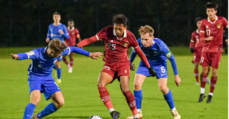Pasukan Bima Sakti Tahan Imbang SV Meppen Jerman Laga Skuad Garuda Muda vs SV Meppen Jerman. Foto : Ist