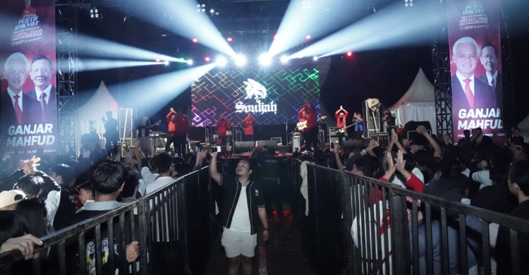 Pesta Rakyat Ganjar Pranowo #13 Dimeriahkan Aksi Souljah Hingga Kuburan Band Foto : Ist