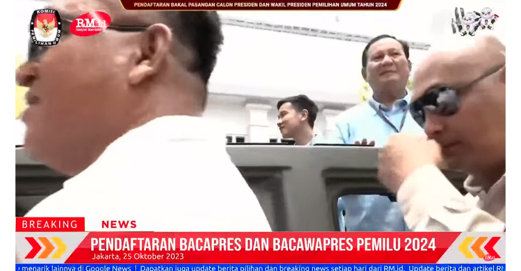 Prabowo-Gibran Daftar Ke KPU Naik Maung, Berkas Dinyatakan Lengkap Foto : Ist