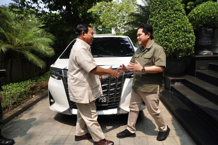 Prabowo Main Ke Rumah Erick, Ngomongin Apaan Ya? Foto : Ist