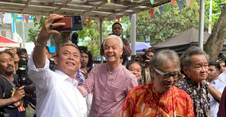 Pras Tegak Lurus Bersama PDI P, Menangkan Ganjar-Mahfud Di Jakarta Foto : Ist