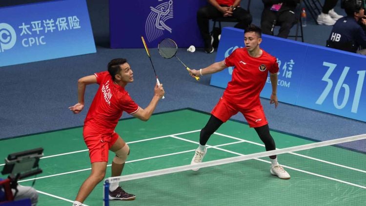 Rekor 61 Tahun Berakhir, Dominasi Medali Ganda Putra di Asian Games Putus! Ganda Putra Indonesia Fajar/Rian. Foto : Ist