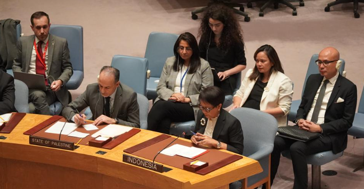 Serangan Israel Ke Gaza Makin Gila, Bu Retno Semprot PBB Menlu Retno Marsudi di Sidang PBB. Foto Ist