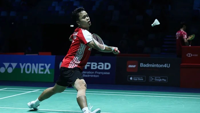 Anthony Ginting Kalah, Tunggal Putra Indonesia Habis di China Masters 2023 Foto : Ist