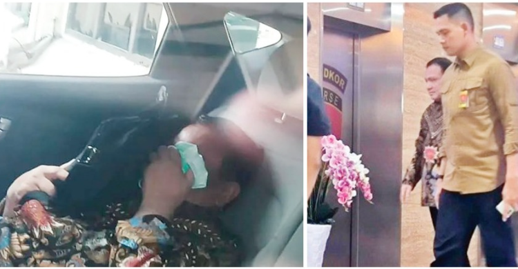 Diperiksa Bareskrim, Firli Pulang Menutup Muka, Datang Tak Nampak Muka Foto : Ist