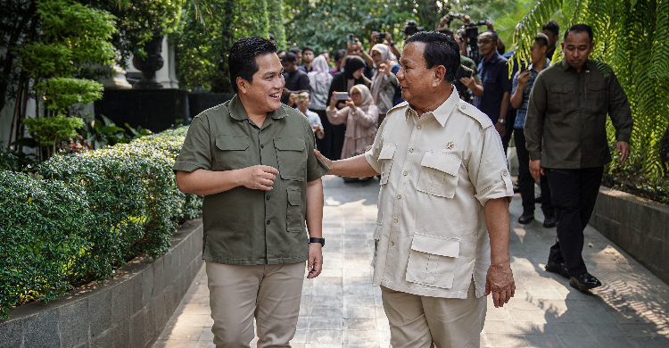 Erick Titipkan Pesan Anaknya Ke Prabowo Foto : Ist