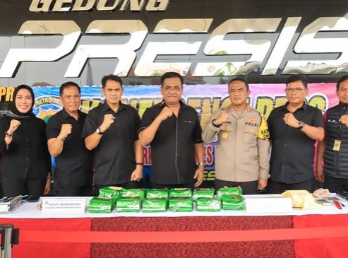 Gudang Narkoba di Apartemen Tangerang Berhasil Terbongkar, Polisi Sita Belasan Kg Sabu Foto : Ist