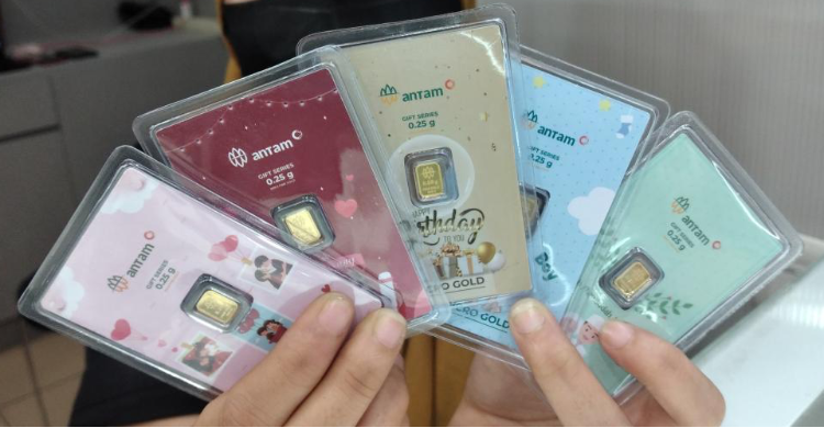 Harga Emas Dibanderol Rp 1.097.000 Per Gram Foto : Ist