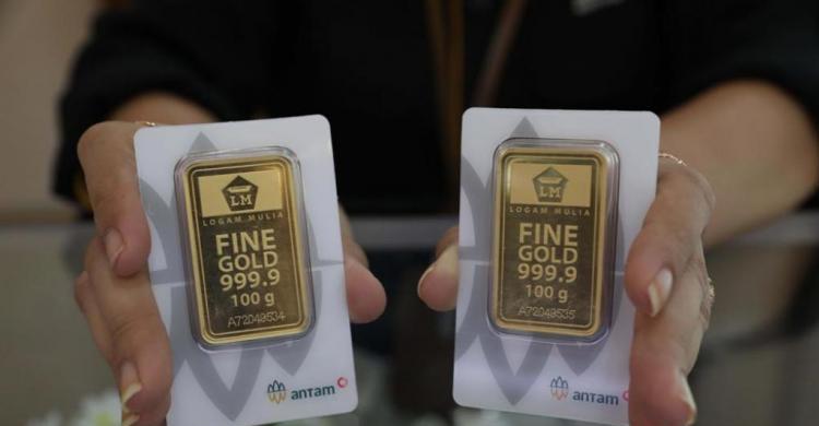 Harga Emas Pagi Ini Rp 1.095.000 Per Gram Foto : Ist