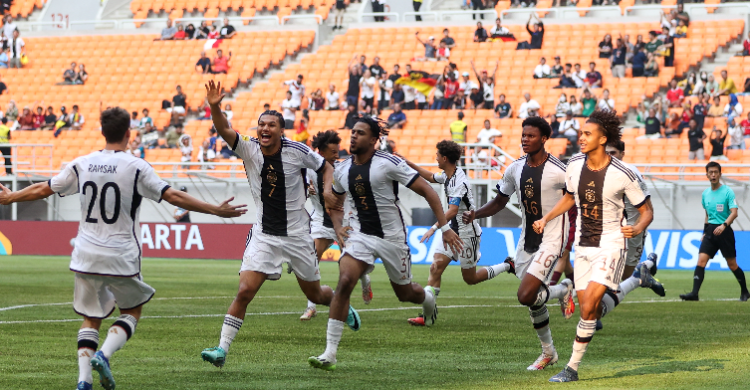 Jerman Pede Atasi Amerika Serikat, The Panser Ngebet Angkat Trofi Skuad U-17 Jerman. Foto : Ist