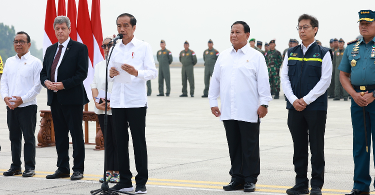 Jokowi Lepas Bantuan Kemanusiaan RI Untuk Palestina Foto : Setpres