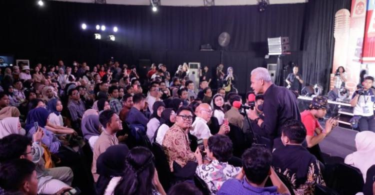 Kampanye Dari Desa, Ganjar Tegaskan Identitasnya Sebagai Anak Desa Foto : Ist