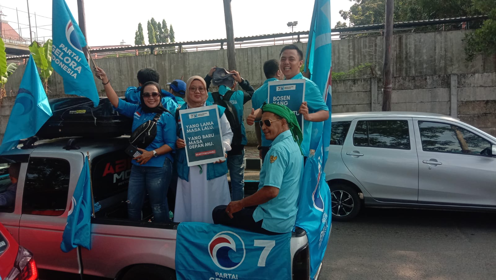 Kirab Pemilu, Partai Gelora Indonesia DPD Kota Tangerang Dukung Pemilu Damai 2024 Foto : Ist