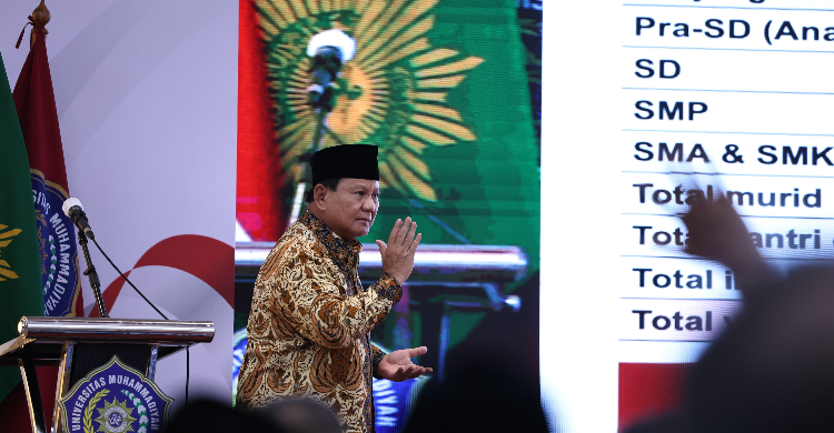 Kocak! Prabowo Joget Hingga Bunyikan Suara Harimau, Protes Alarm Muhammadiyah Foto : Ist