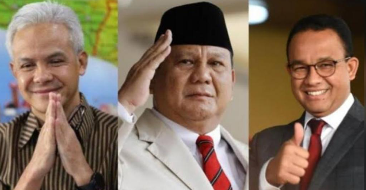 Kompak Keluar Jakarta, Ganjar-Anies-Prabowo Dekati Ulama-Akademisi Foto : Ist