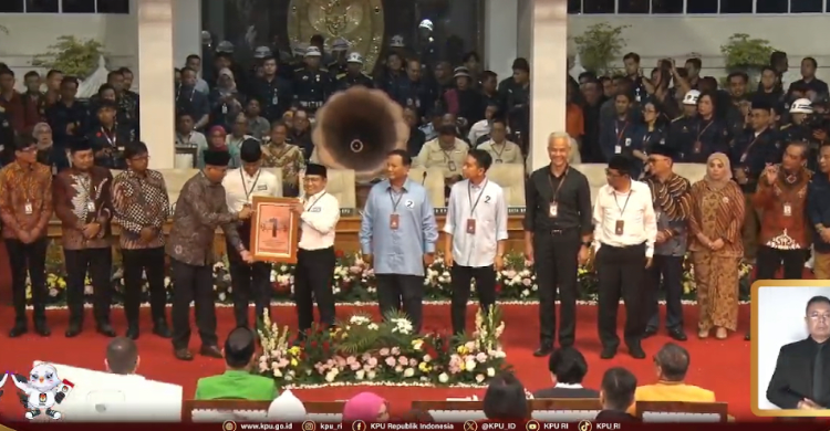 KPU: Anies Nomor Urut 1, Prabowo 2, Ganjar Nomor 3 Foto : Ist