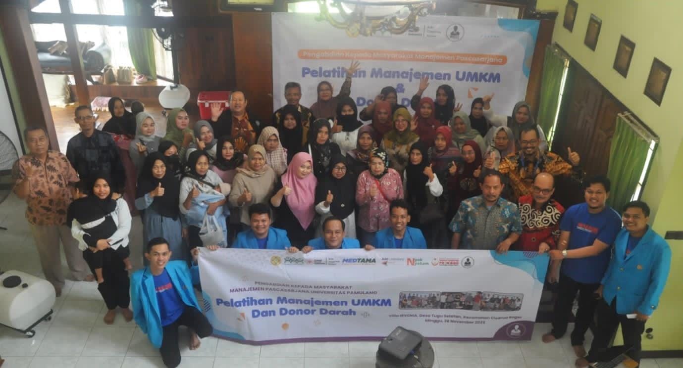 Mahasiswa UNPAM Beri Pelatihan Manajemen bagi UMKM Binaan BPR Dana Mandiri Bogor Foto : Ist