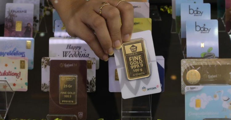 Makin Kinclong, Harga Emas Pagi Ini Rp 1.124.000 Per Gram Foto : Ist