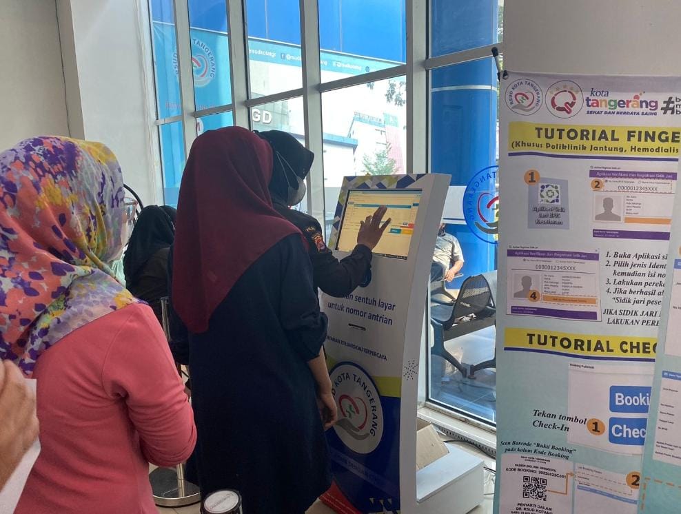 Maksimalkan Layanan, RSUD Tangerang Hadirkan Kiosk APM Foto : Ist