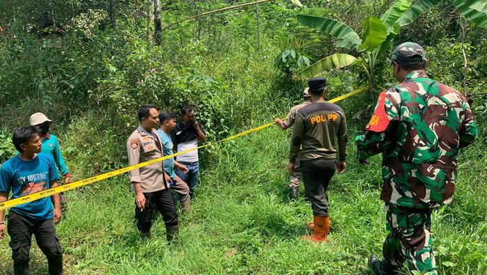 Penemuan Kerangka Manusia di Bogor, Pemilik Kebun Sempat Bertemu Pria Lapar Foto : Ist