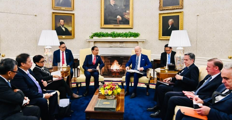 Pertemuan Bilateral Indonesia-AS Foto : Setpres