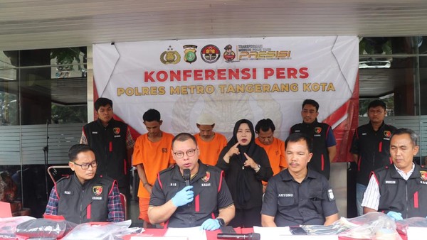 Polisi di Tangerang Hampir Jadi Korban Pembunuhan, 3 Pelaku Ditangkap Foto : Ist