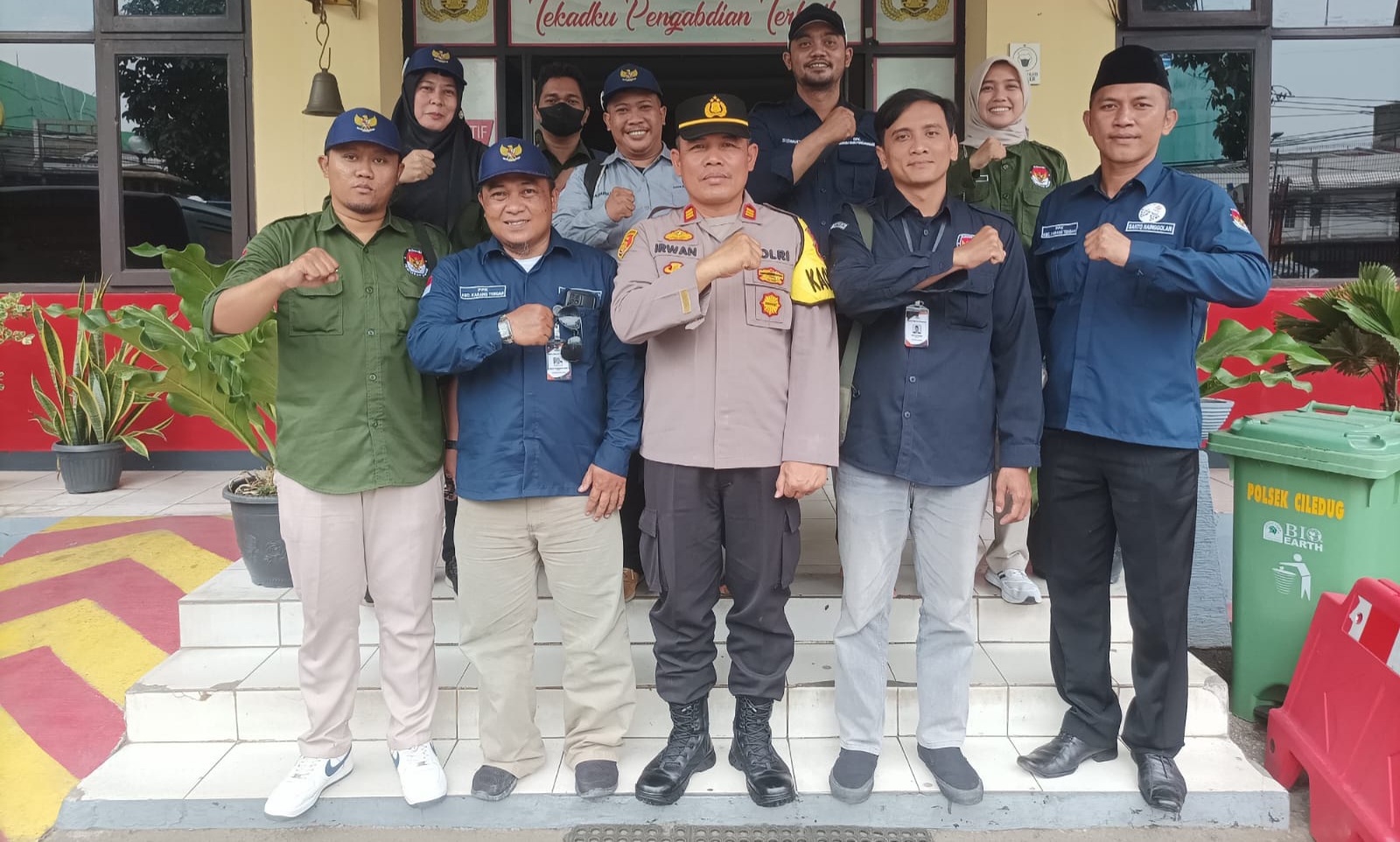 Polsek Ciledug Terima Kunjungan Panitia Pemilihan Kecamatan (PPK) Foto : Ist