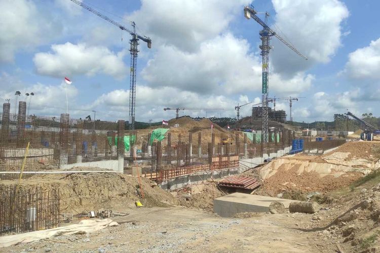 Presiden Bicara Investor Asing Di IKN Pembangunan di kawasan IKN. Foto : Ist
