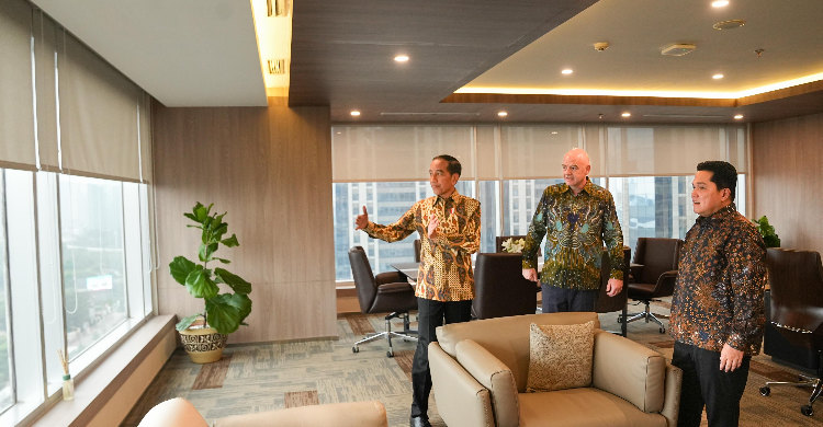 Presiden Jokowi Resmikan Kantor FIFA Jakarta Sebagai Hub Asia Tenggara Foto : Setpres