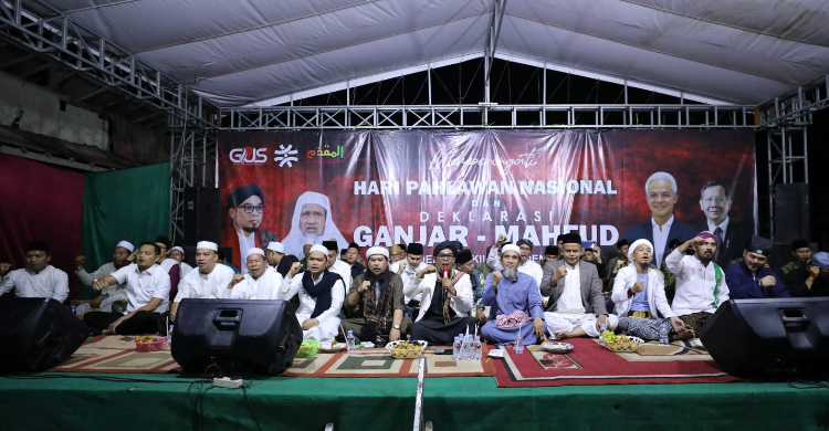 Ratusan Ulama Se-Tangerang Raya Deklarasi Dukung Ganjar Pranowo-Mahfud MD Foto : Ist