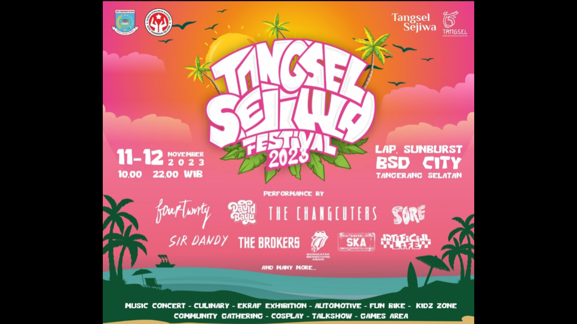 Siap-siap! Diramaikan Fourtwnty dan The Changcuters, Tangsel Sejiwa Fest Hadir Kembali Tangsel Sejiwa Fest. (Dok. Humas Pemkot Tangsel)