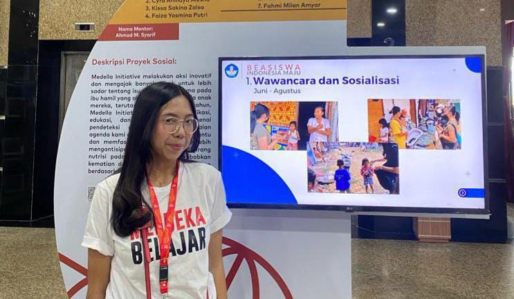 Siswi Berprestasi Asal Labschool Cirendeu Terpilih Sebagai Presentasi Terbaik BIM Foto : Ist