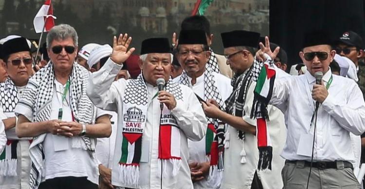Tahan Dulu, Aspirasi Politik Terhadap Capres-Cawapres, Kita Fokus Bela Palestina Foto: Ist