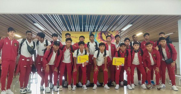Timnas U-17 Indonesia Sudah Tiba di Surabaya untuk Piala Dunia Foto : Ist