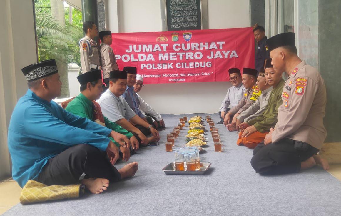 Tingkatkan Kamtibmas, Polsek Ciledug Gelar Sesi Jumat Curhat Foto : Ist