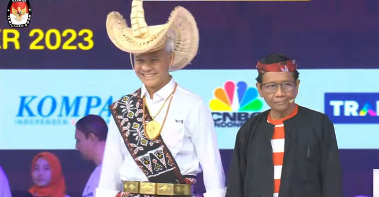 Debat Cawapres, Ganjar-Mahfud Tampil Beda Foto : Ist
