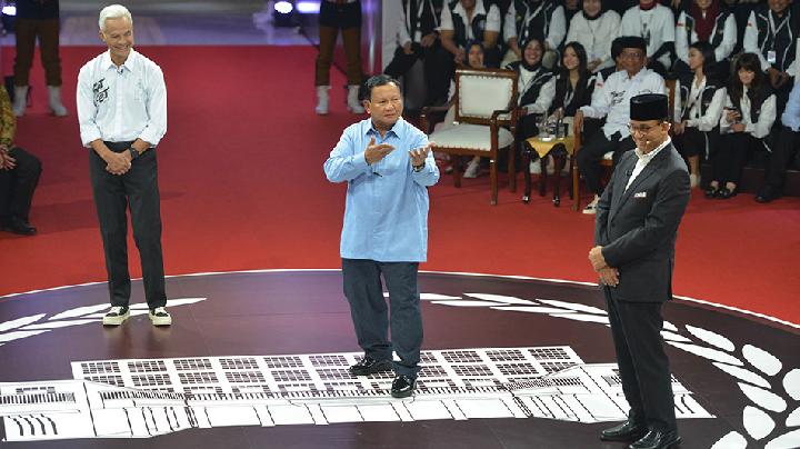 Debat Perdana, Timses Capres Saling Klaim Jadi Juara Debat Foto : Ist
