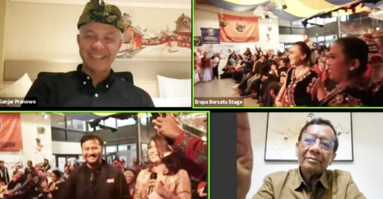 Eropa Boleh Dingin, Dukungan Untuk Ganjar-Mahfud Tetap Membara Foto : Ist