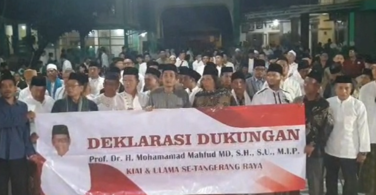 Ganjar-Mahfud Dapat Dukungan Kiai Dan Ajengan Se-Tangerang Raya Foto : Ist